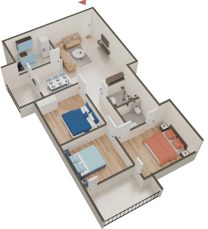 3 BHK Flat in Anshul Jannat Enclave in Patliputra Colony, Patna - Image 916275