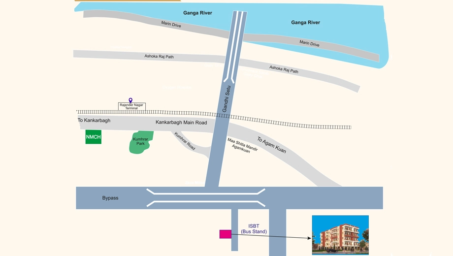 Location of Chitra Dwarika Apartment - Image 398978