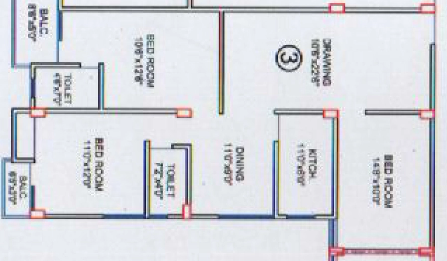 3 BHK Flat in Raj Mahendra Apartment in Ram Krishna Nagar, Patna - Image 916305
