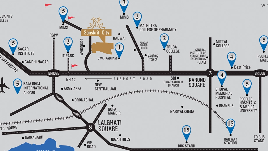Location of New Sanskriti City - Image 399017