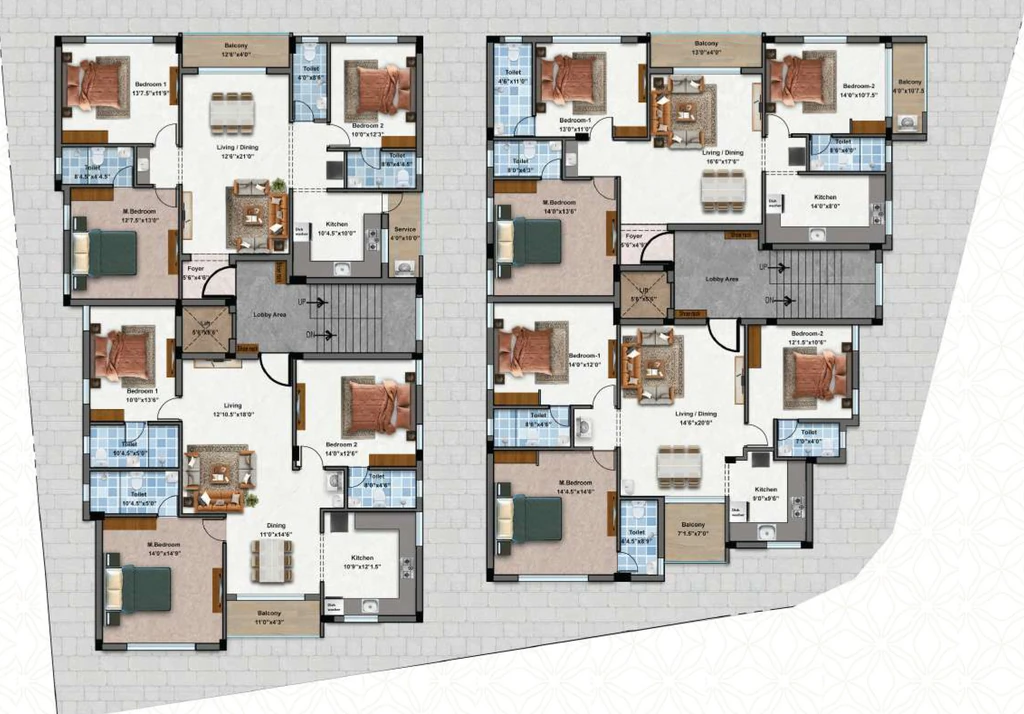Floor Plan of MP Mugil & Mugavari in Mugalivakkam, Chennai - Image 398639