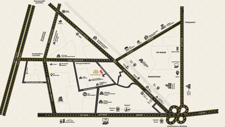 Location of MP Mugil & Mugavari in Mugalivakkam, Chennai - Image 398637