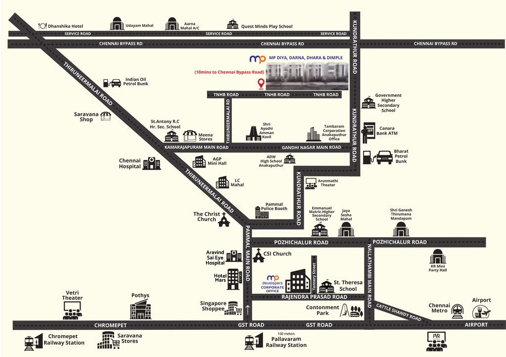 Location of MP Dimple in Anakaputhur, Chennai - Image 398644