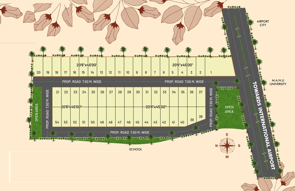 Master Plan of Jai Mahadevs Golden Residency in Airport Road, Bhopal - Image 408119