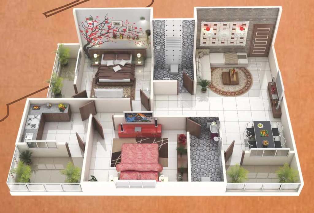 2 BHK Flat in Shikhar Heights in Airport Road, Bhopal - Image 916320