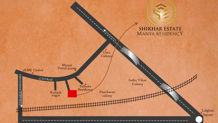 Location of Shikhar Estate Manya Residency - Image 399055
