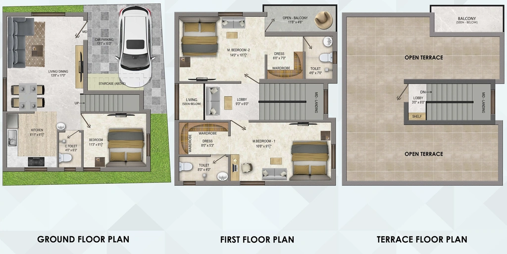 3 BHK House/Villa in Maxx Flora in Siruseri, Chennai - Image 916129