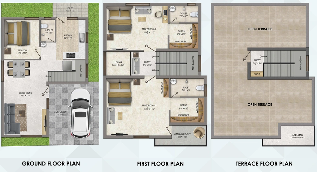 3 BHK House/Villa in Maxx Flora in Siruseri, Chennai - Image 916131