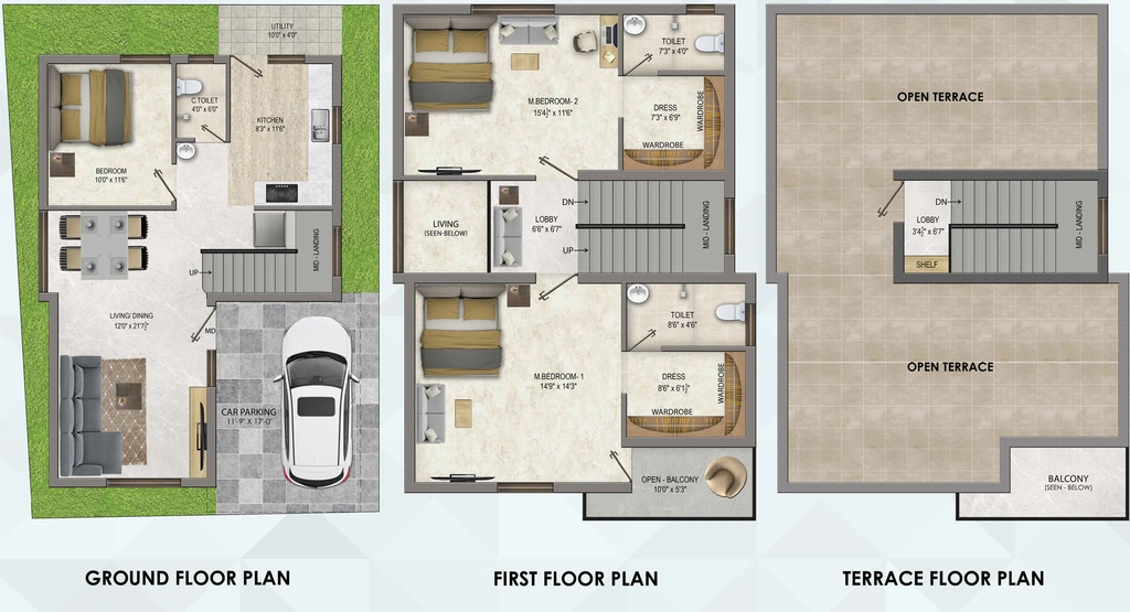 3 BHK House/Villa in Maxx Flora in Siruseri, Chennai - Image 916132