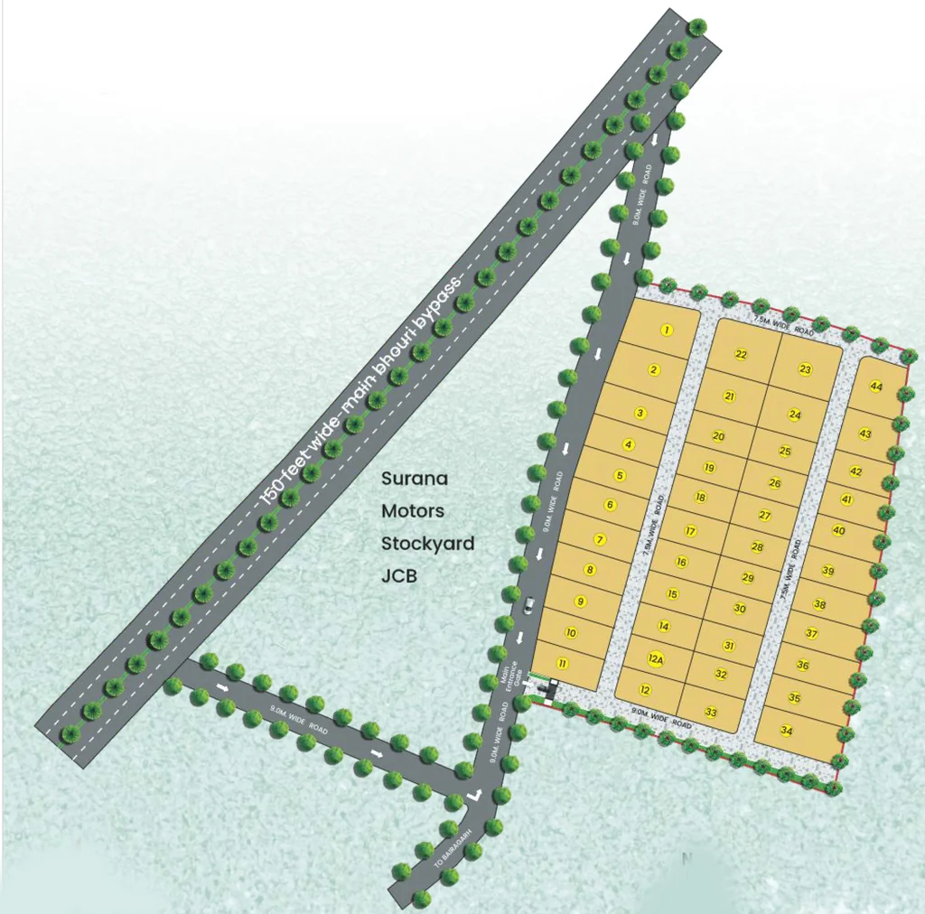 Master Plan of Greenshire Springs in Airport Road, Bhopal - Image 399000