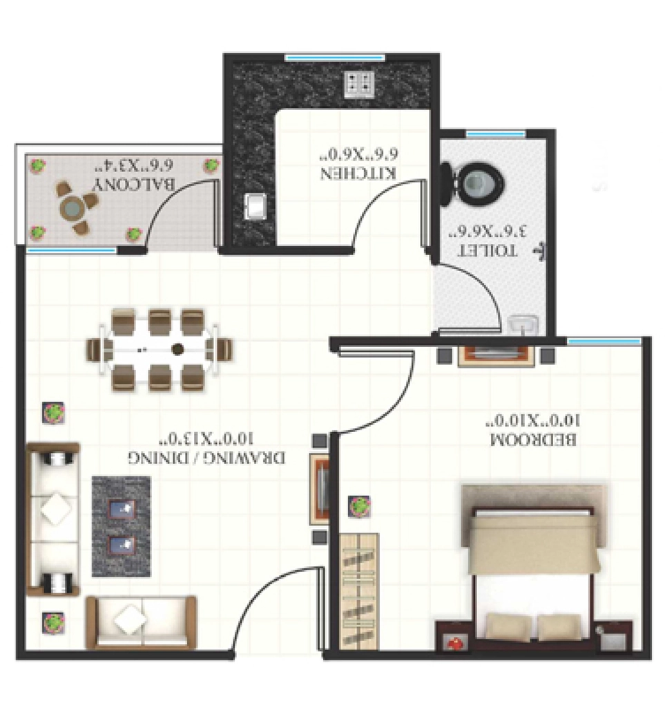 1 BHK Flat in Shri Girnar Hills Phase 2 in Awadhpuri, Bhopal - Image 916334