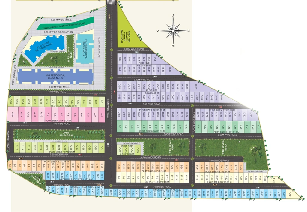 Master Plan of Shri Girnar Hills Phase 2 in Awadhpuri, Bhopal - Image 399088