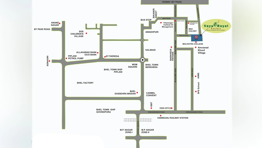 Location of Vayu Royal Enclave 1 - Image 408104