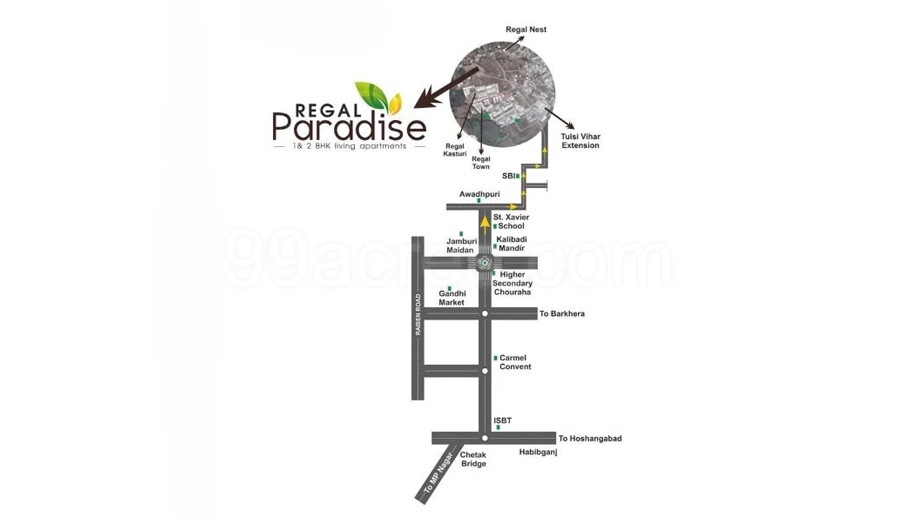 Location of Regal Paradise in Awadhpuri, Bhopal - Image 399036