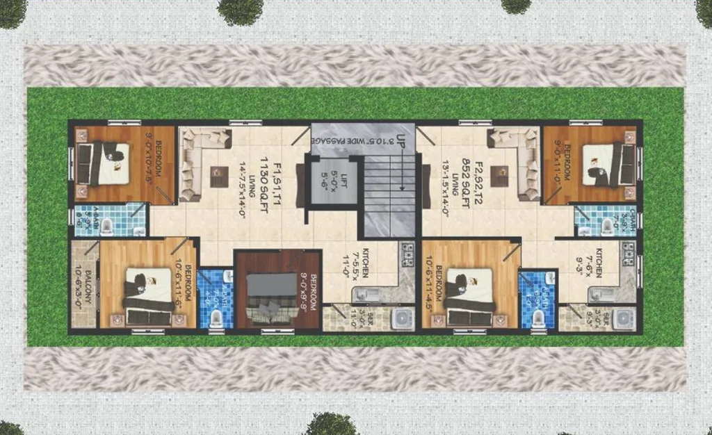 Floor Plan of CMR Sri Chandra in Pallikaranai, Chennai - Image 398714