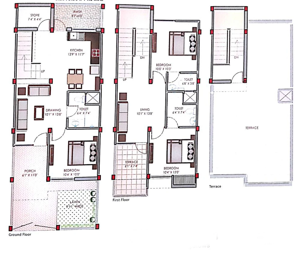 3 BHK House/Villa in Shri Balaji Galaxy City in Awadhpuri, Bhopal - Image 916329