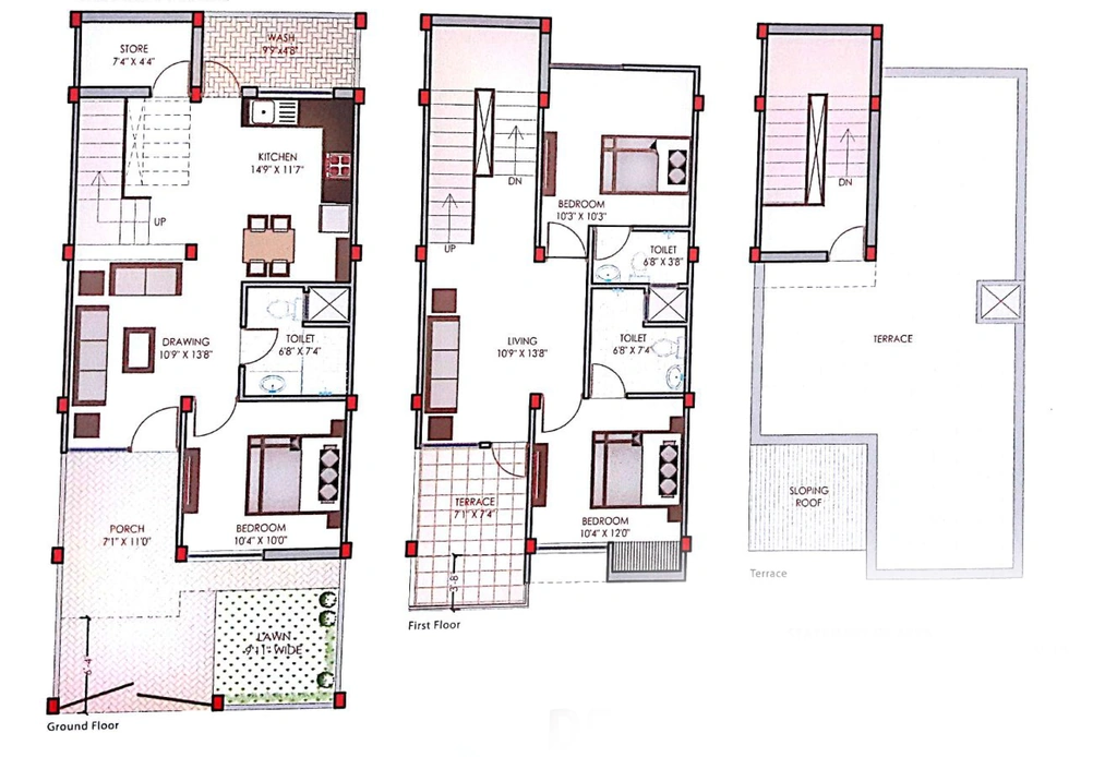 3 BHK House/Villa in Shri Balaji Galaxy City in Awadhpuri, Bhopal - Image 916330