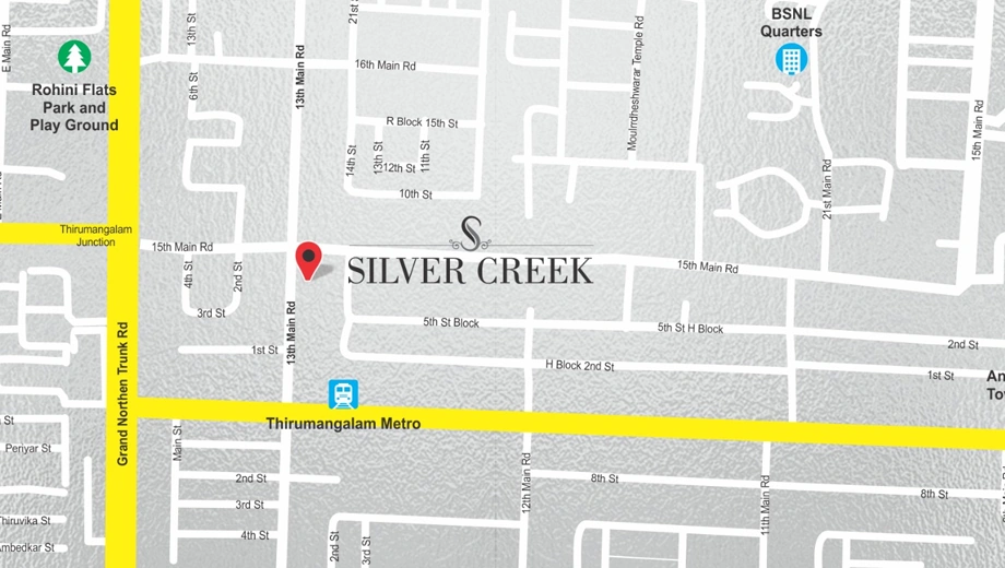 Location of India Silver Creek in Anna Nagar, Chennai - Image 398844