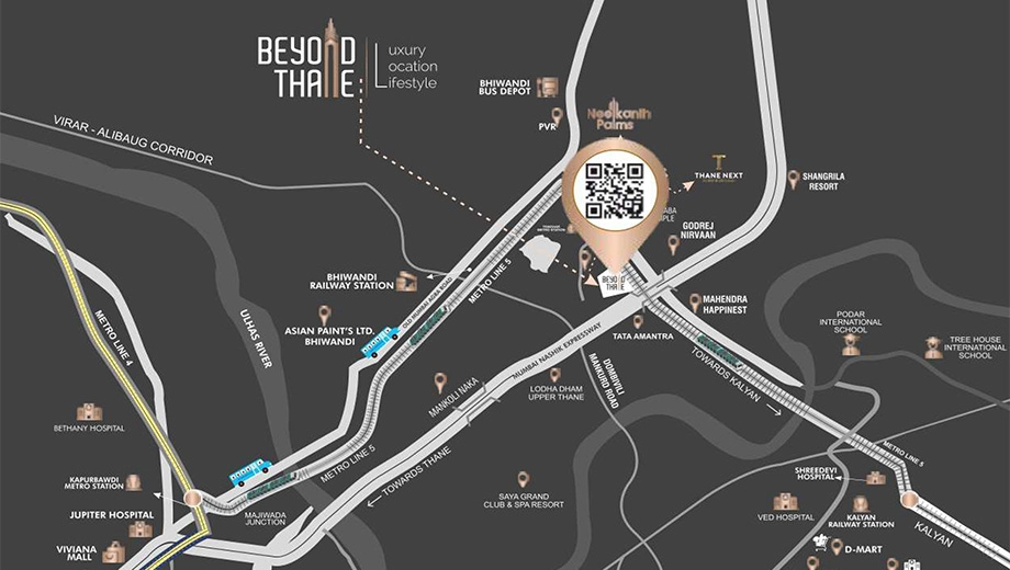 Location of Commercial Infini Om Sai One Park - Image 398861