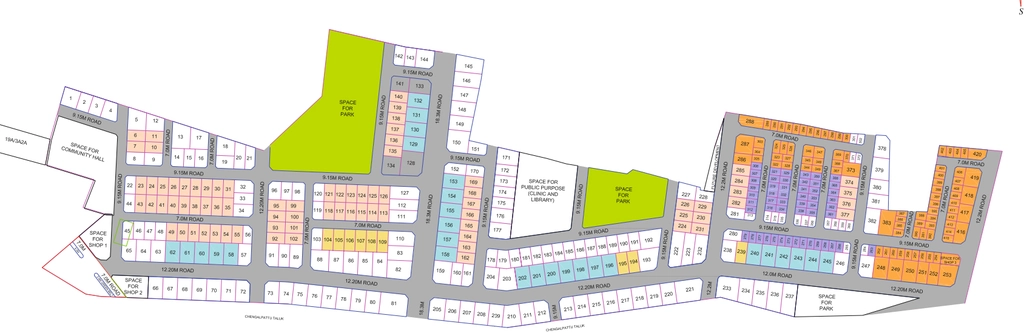 Master Plan of VBHC Vaibhava Oragadam in Oragadam, Chennai - Image 398871