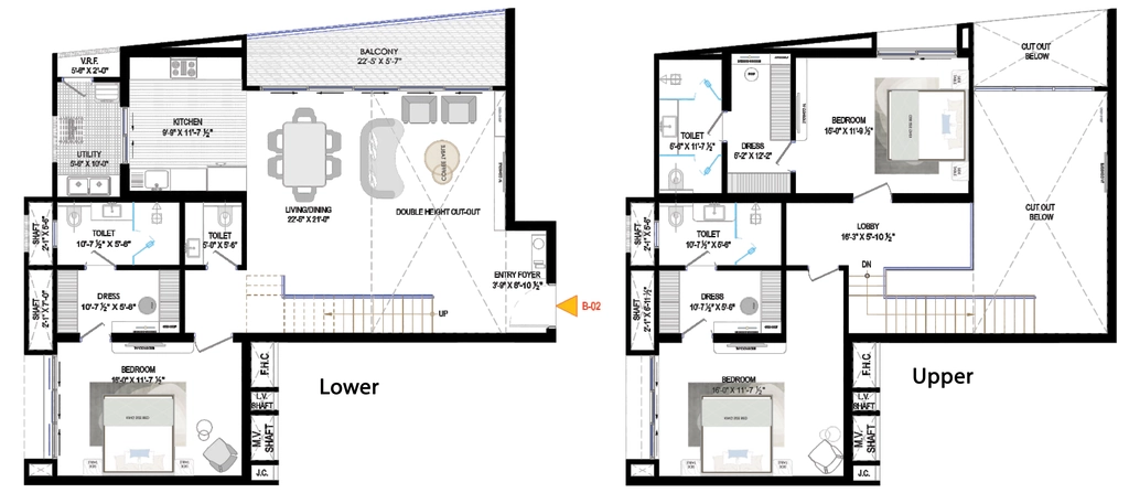 3 BHK Duplex in Samanvay The Autograph in Vaishali Nagar Extension, Jaipur - Image 916247