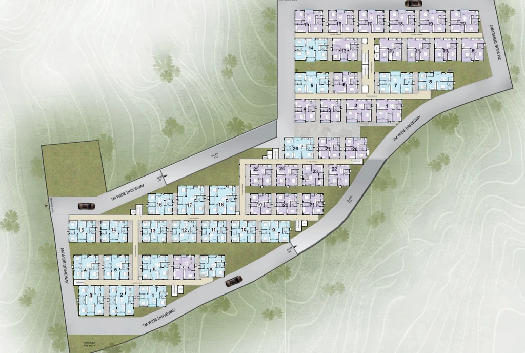 Floor Plan of Serene Bilvani One in Shankarpally, Hyderabad - Image 398987