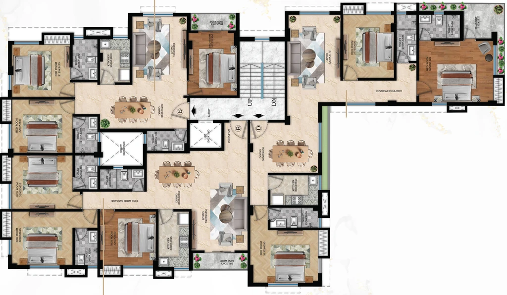 Floor Plan of Swastic Padma in Bhowanipore, Kolkata - Image 398986