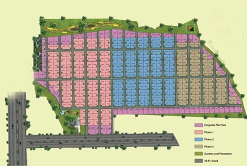 Master Plan of Siddhi Vinayak Farms in Ratibad, Bhopal - Image 408077