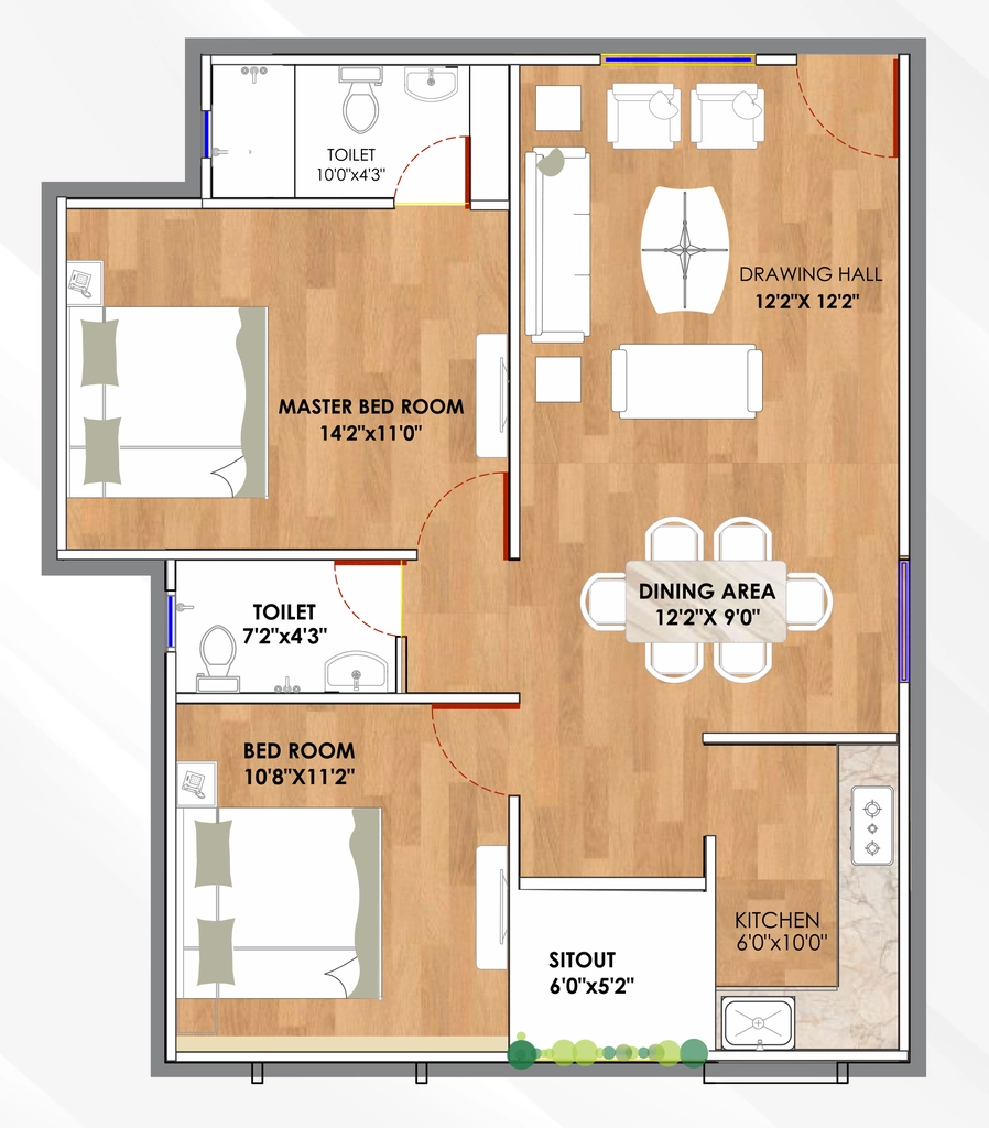 2 BHK Flat in Sage Golden Spring in Ayodhya Bypass, Bhopal - Image 916483