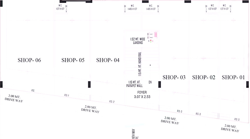 Floor Plan of Commercial Delta Sarjan Lake View in Kathwada, Ahmedabad - Image 399141