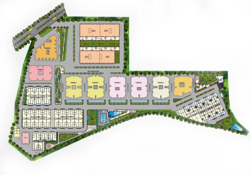 Master Plan of Agrawal Sagar Lakeview Homes in Ayodhya Bypass, Bhopal - Image 399344