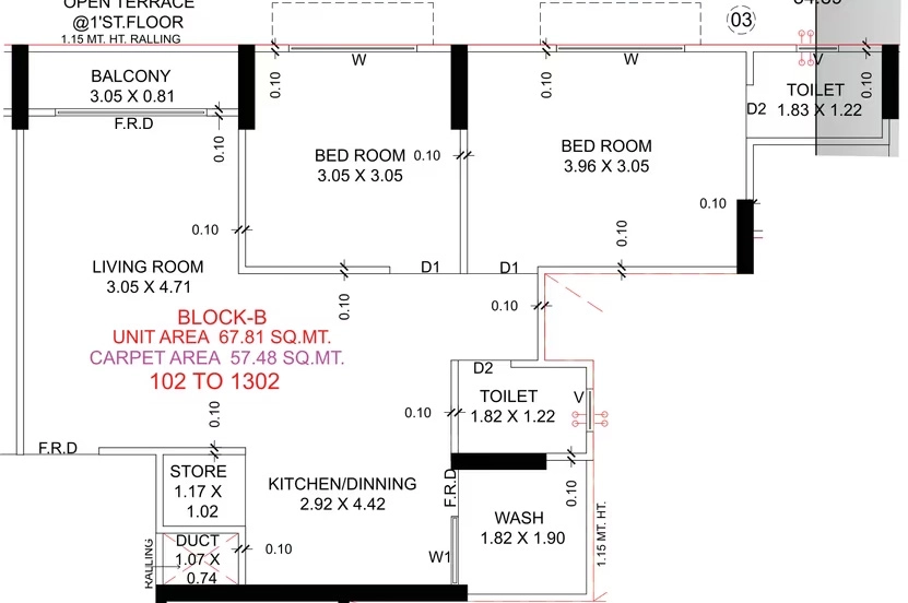 2 BHK Flat in Dharma Shyam Greens in Nava Naroda, Ahmedabad - Image 916368