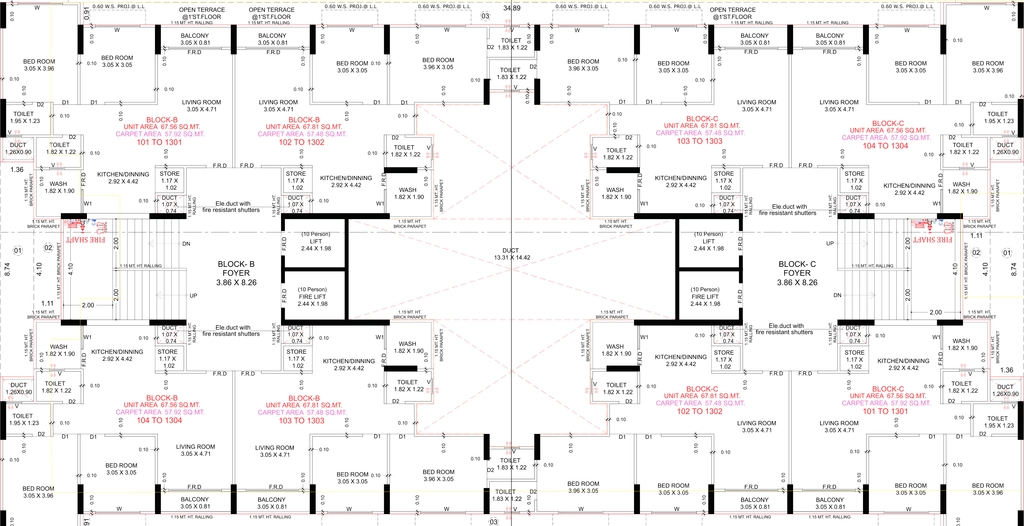 Floor Plan of Dharma Shyam Greens in Nava Naroda, Ahmedabad - Image 399153