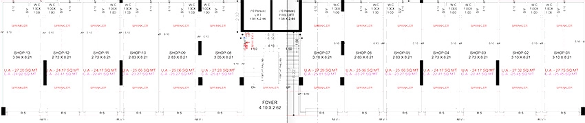 Floor Plan of Commercial Dharma Shyam Greens in Nava Naroda, Ahmedabad - Image 399159