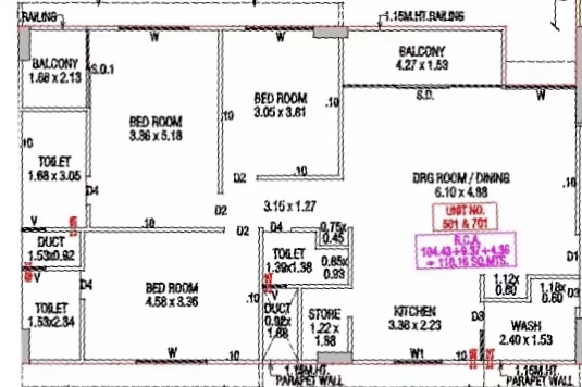3 BHK Flat in Eklavya in Navrangpura, Ahmedabad - Image 916374
