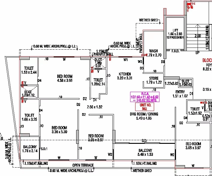 4 BHK Flat in Eklavya in Navrangpura, Ahmedabad - Image 916375