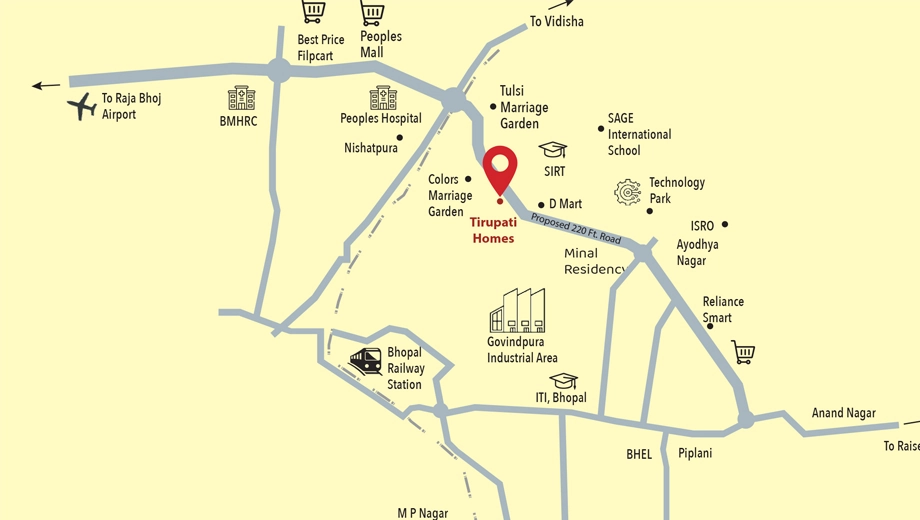 Location of RCL Tirupati Homes - Image 399401