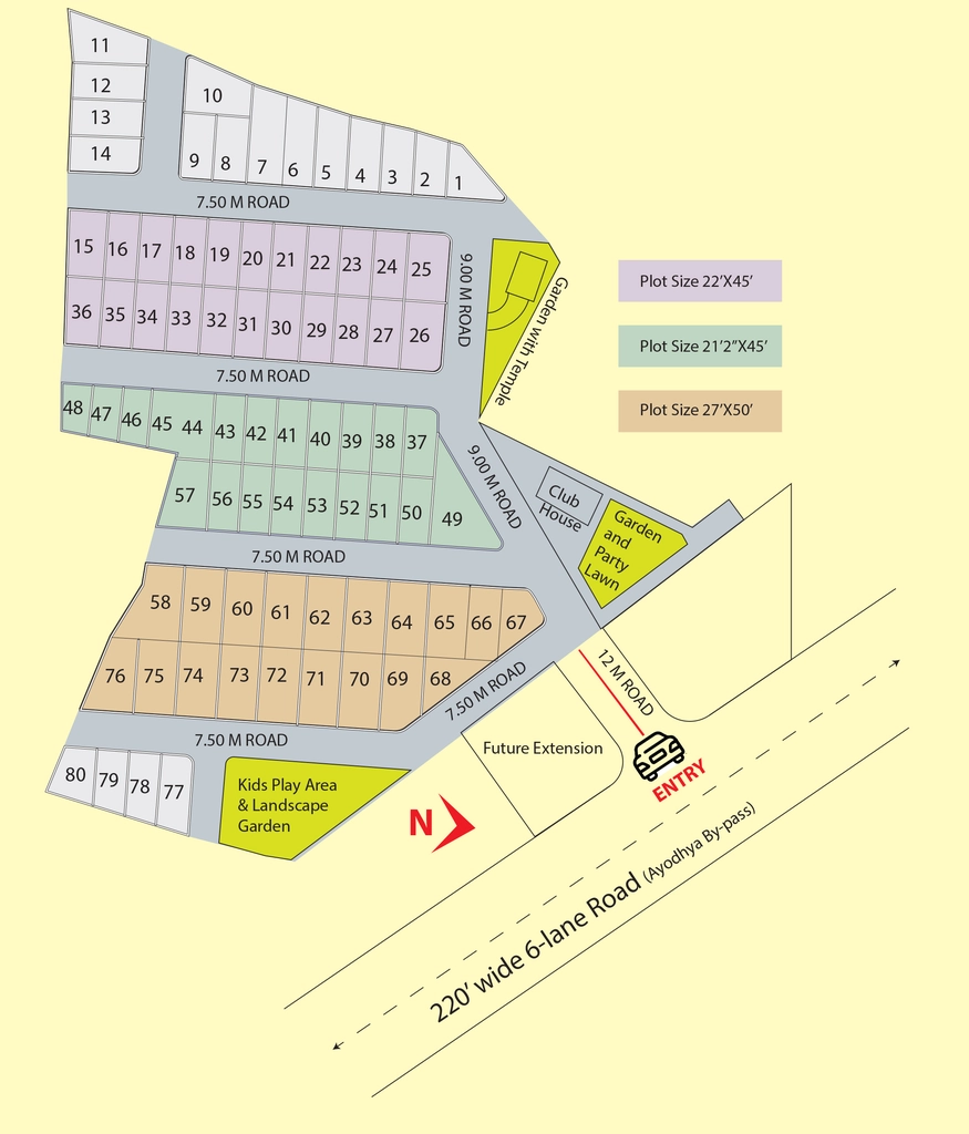 Master Plan of RCL Tirupati Homes in Ayodhya Bypass, Bhopal - Image 399402