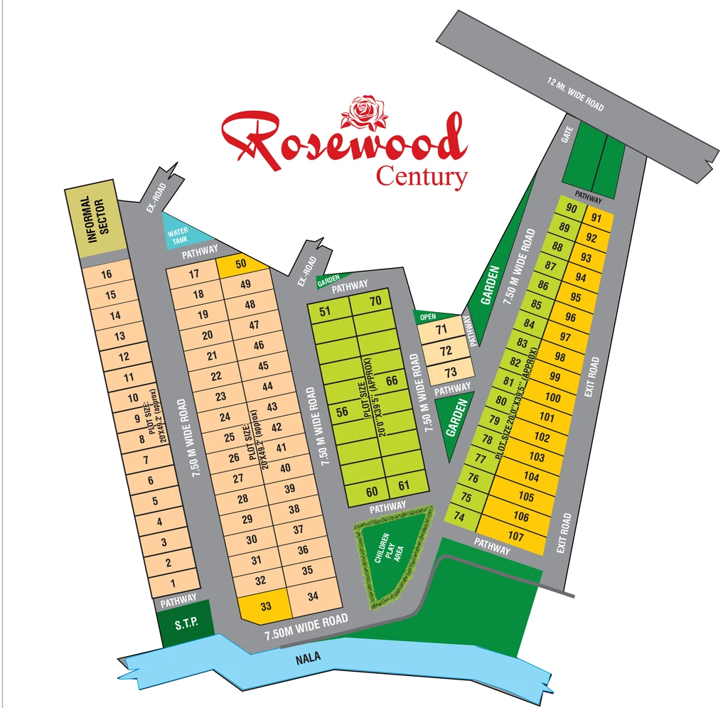 Master Plan of SSD Rosewood Century in Ayodhya Bypass, Bhopal - Image 399407