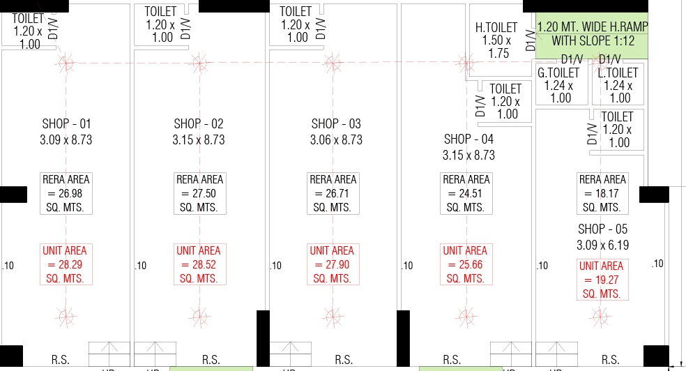 Floor Plan of Commercial Eleven Aangan in Gota, Ahmedabad - Image 399209