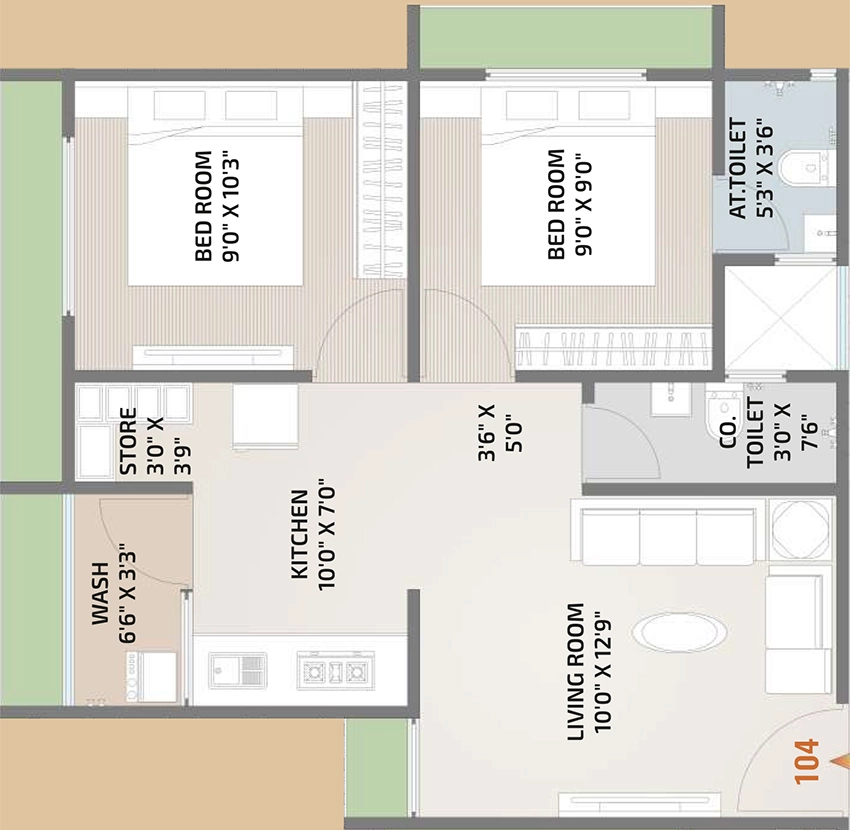 2 BHK Flat in Ganesh Heights 2 in Narolgam, Ahmedabad - Image 916394