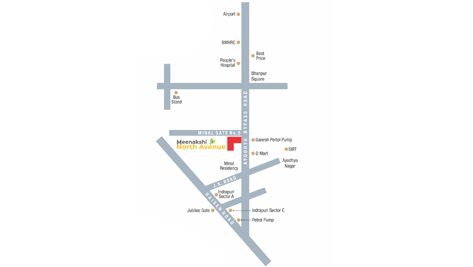 Location of Meenakshi North Avenue - Image 399377