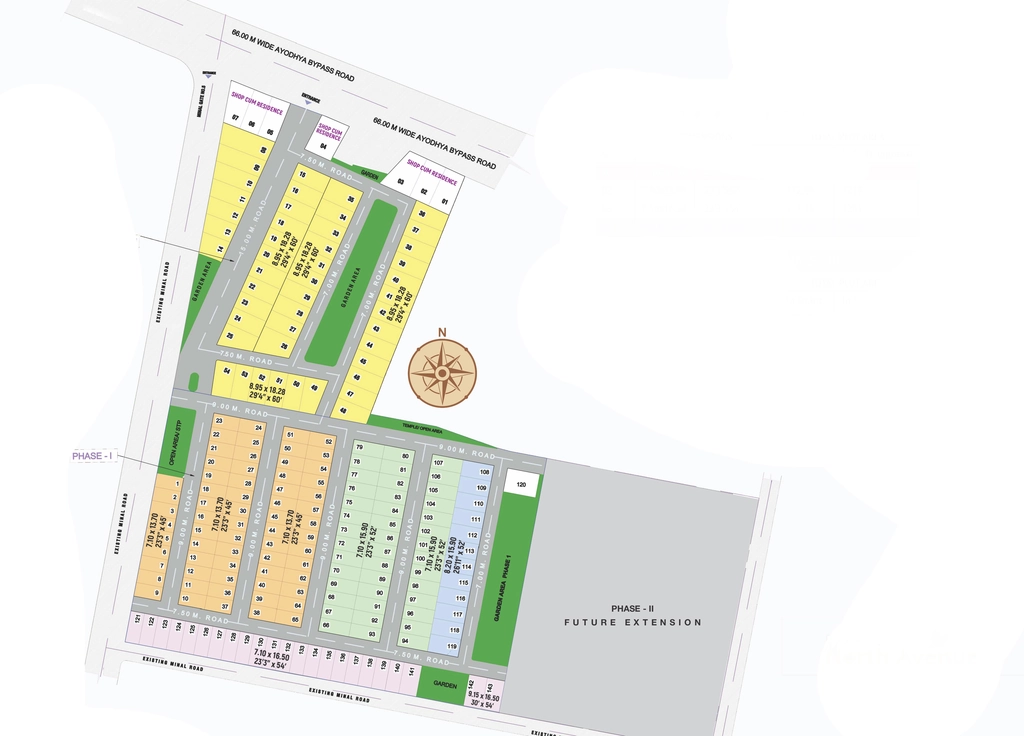 Master Plan of Meenakshi North Avenue in Ayodhya Bypass, Bhopal - Image 399378