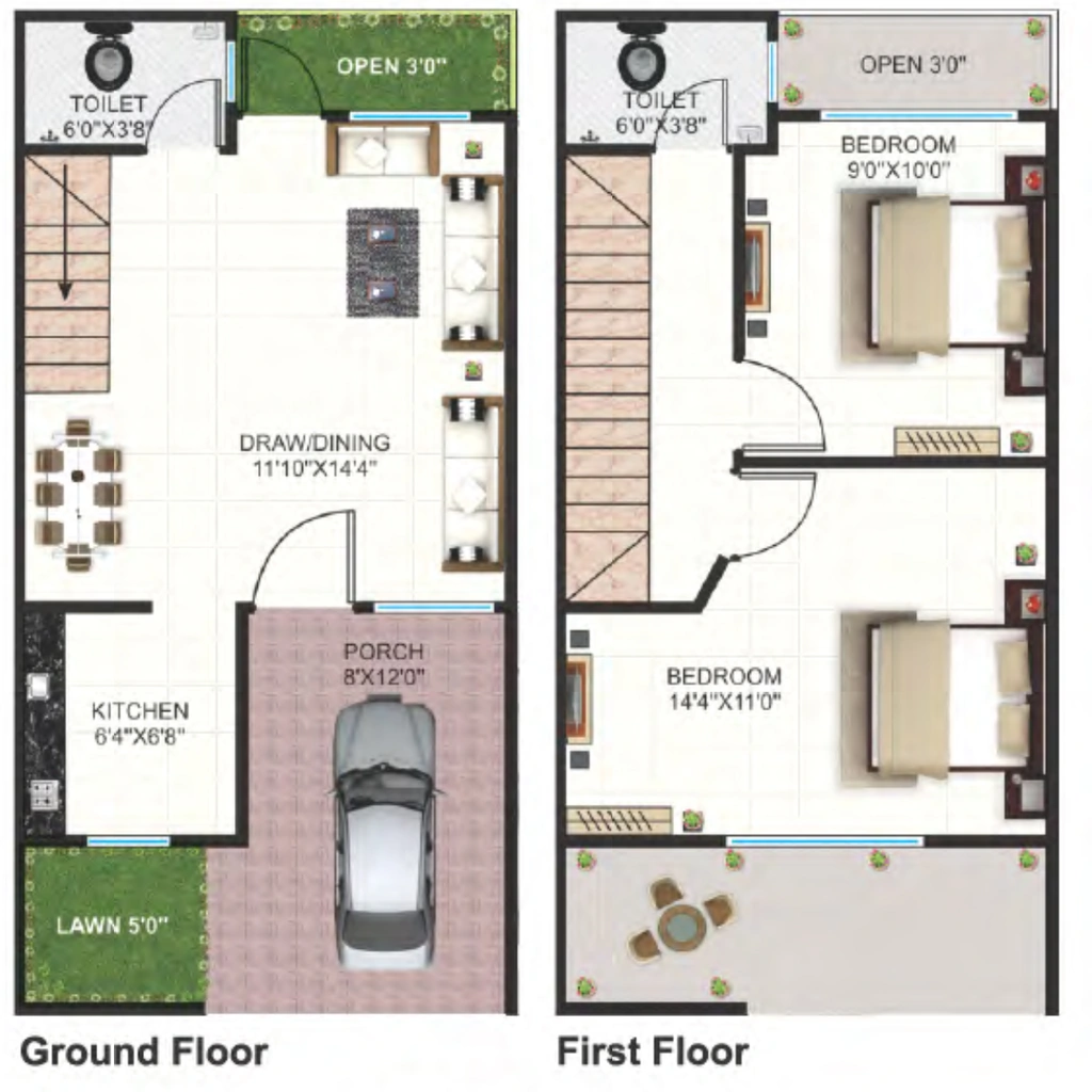 2 BHK House/Villa in Mansa Builders Vaidyanath City in Ayodhya Bypass, Bhopal - Image 916466