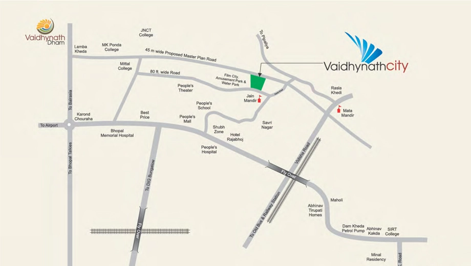 Location of Mansa Builders Vaidyanath City - Image 399373