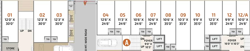 Floor Plan of Commercial Ganesh Heights 2 in Narolgam, Ahmedabad - Image 399230
