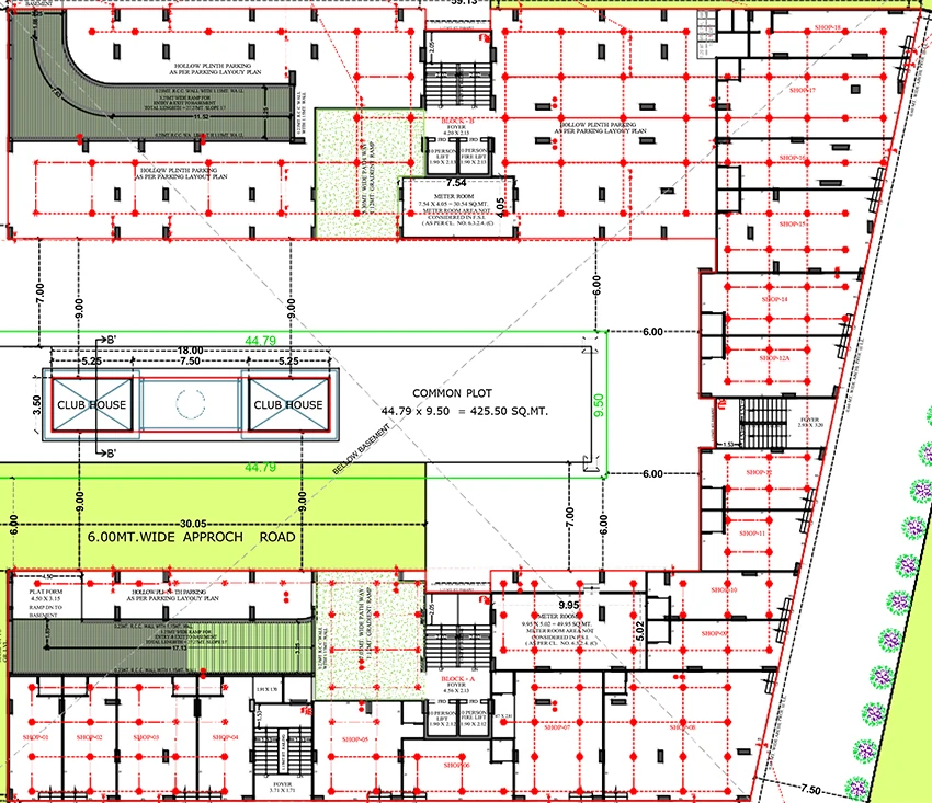 Floor Plan of Commercial Jaydev Harshiv Heights in Sanand, Ahmedabad - Image 399297