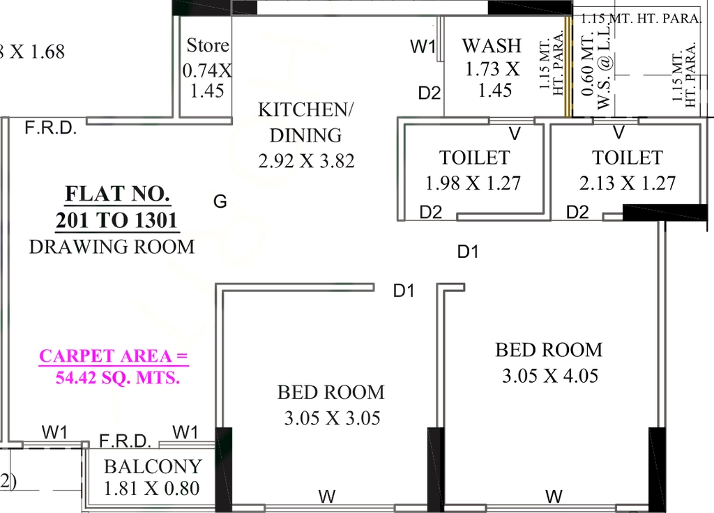 2 BHK Flat in Jay Visat Aatman in Chandkheda, Ahmedabad - Image 916433