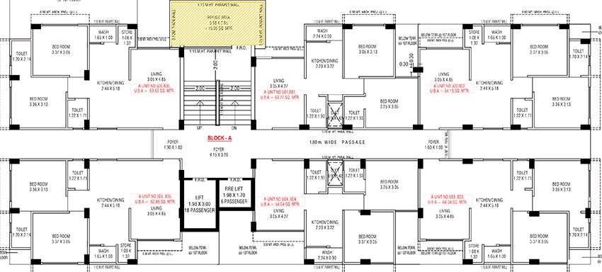 Floor Plan of Karmik Radhika Coutyard in Maninagar, Ahmedabad - Image 399322