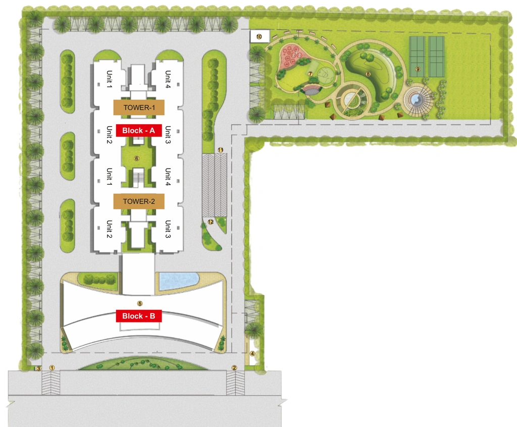 Master Plan of Adore Broadway Residences in Sector 78, Faridabad - Image 399454